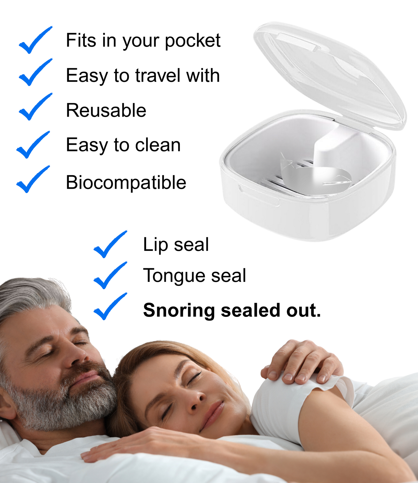 SnoreSealer for Lip Seal to Stop Snoring